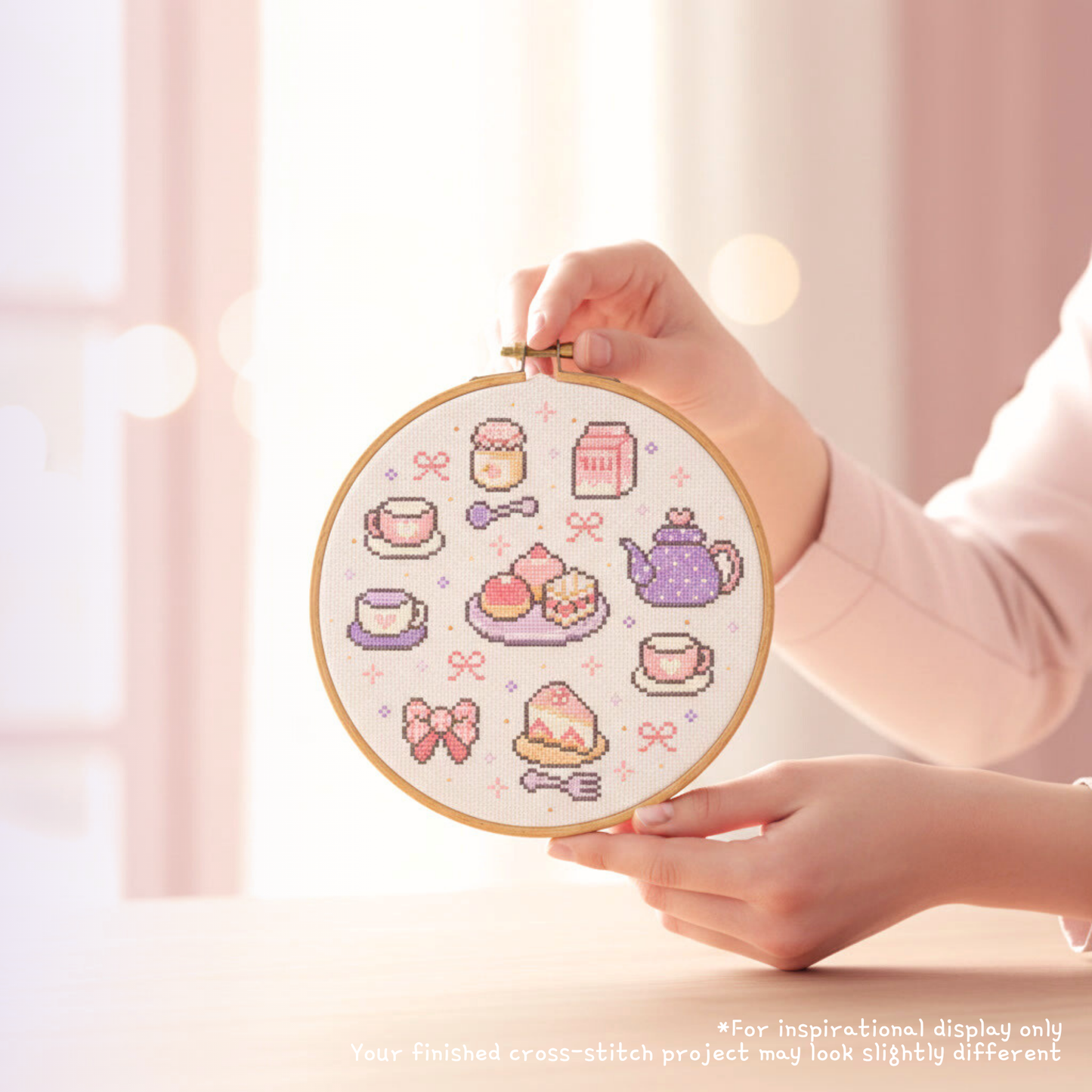 Cozy Tea Time Cross Stitch Pattern : Kawaii Teapot, Teacup & Cake Collection (PDF)