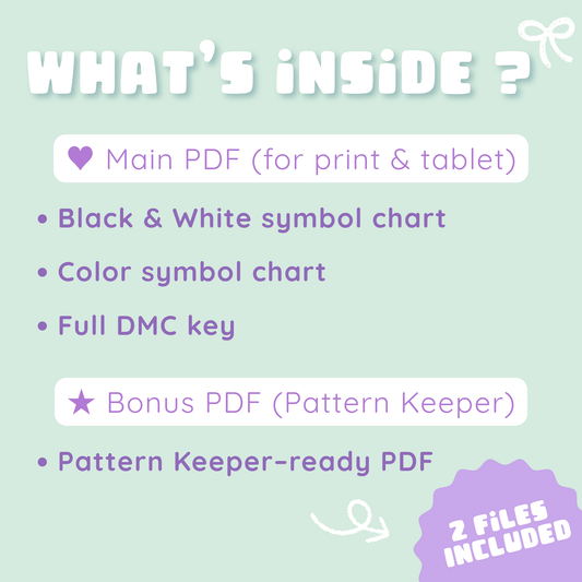 Mini Succulent Cross Stitch Pattern : Pastel Kawaii Desert Garden Cactus (PDF)