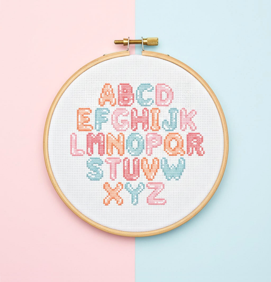 Kawaii Bubble Alphabet Bundle – Cross Stitch PDF Pattern